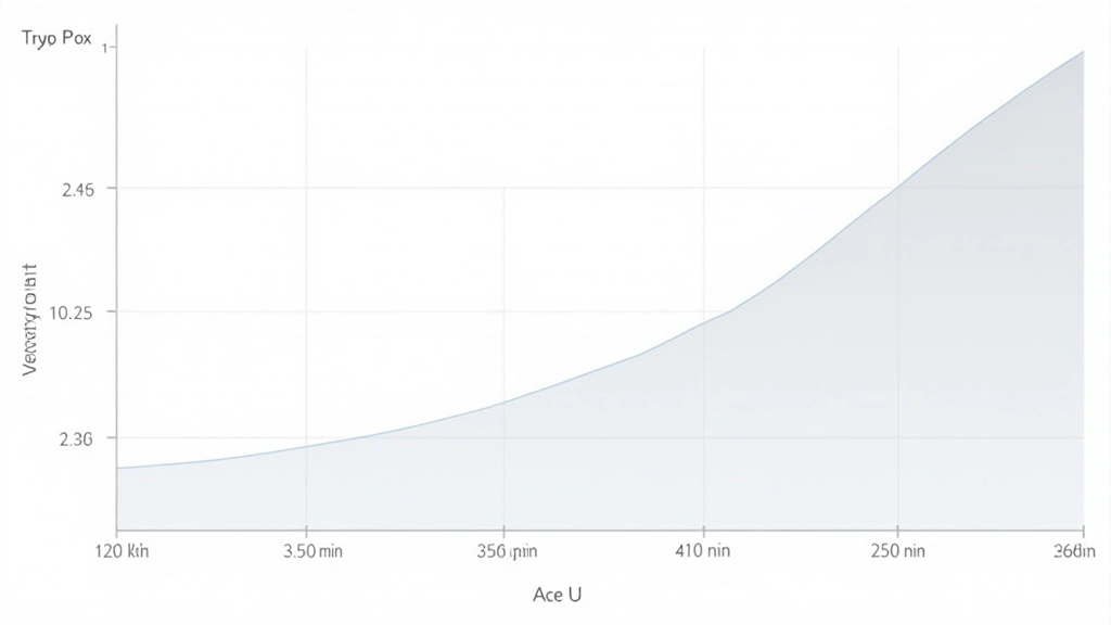 Graph showing fluid typography scaling curve from minimum to maximum font size across viewport widths