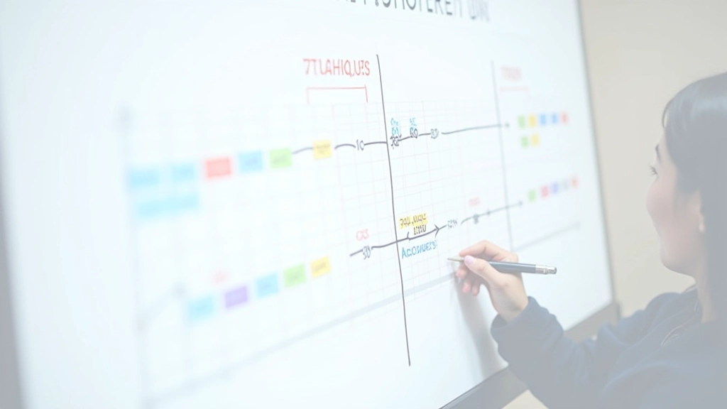 CSS Grid layout diagram showing column and row definitions with grid lines